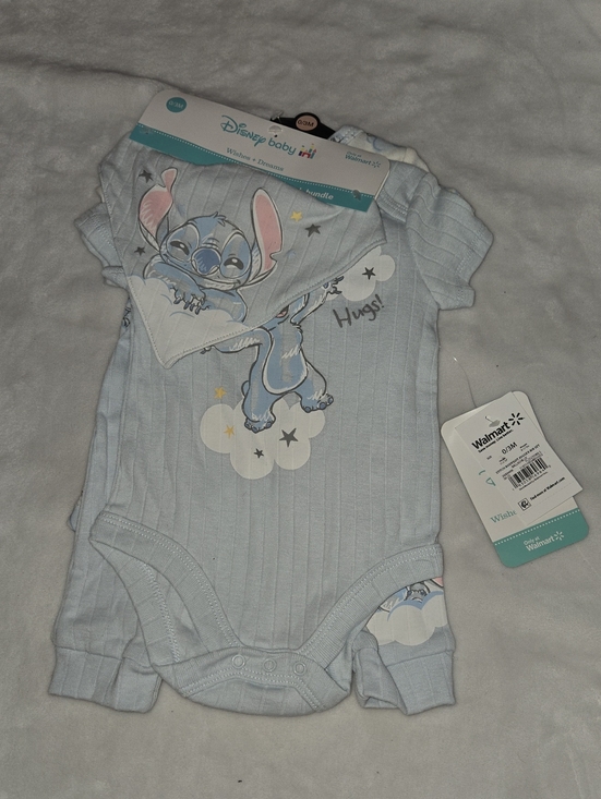 Disney Other - NWT Disney Baby 0/3 Month Stitch 4 Piece Outfit